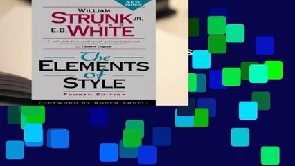 [FREE] The Elements of Style