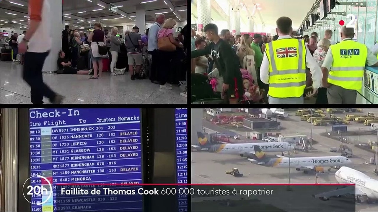 Faillite de Thomas Cook : des milliers de touristes coincés à l'étranger