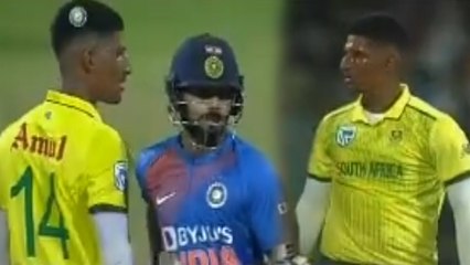 IND VS SA 3RD T20 | Kohli Hendricks clash | தென்னாப்பிரிக்க வீரரை இடித்த கோலி! ஐசிசி நடவடிக்கை..!