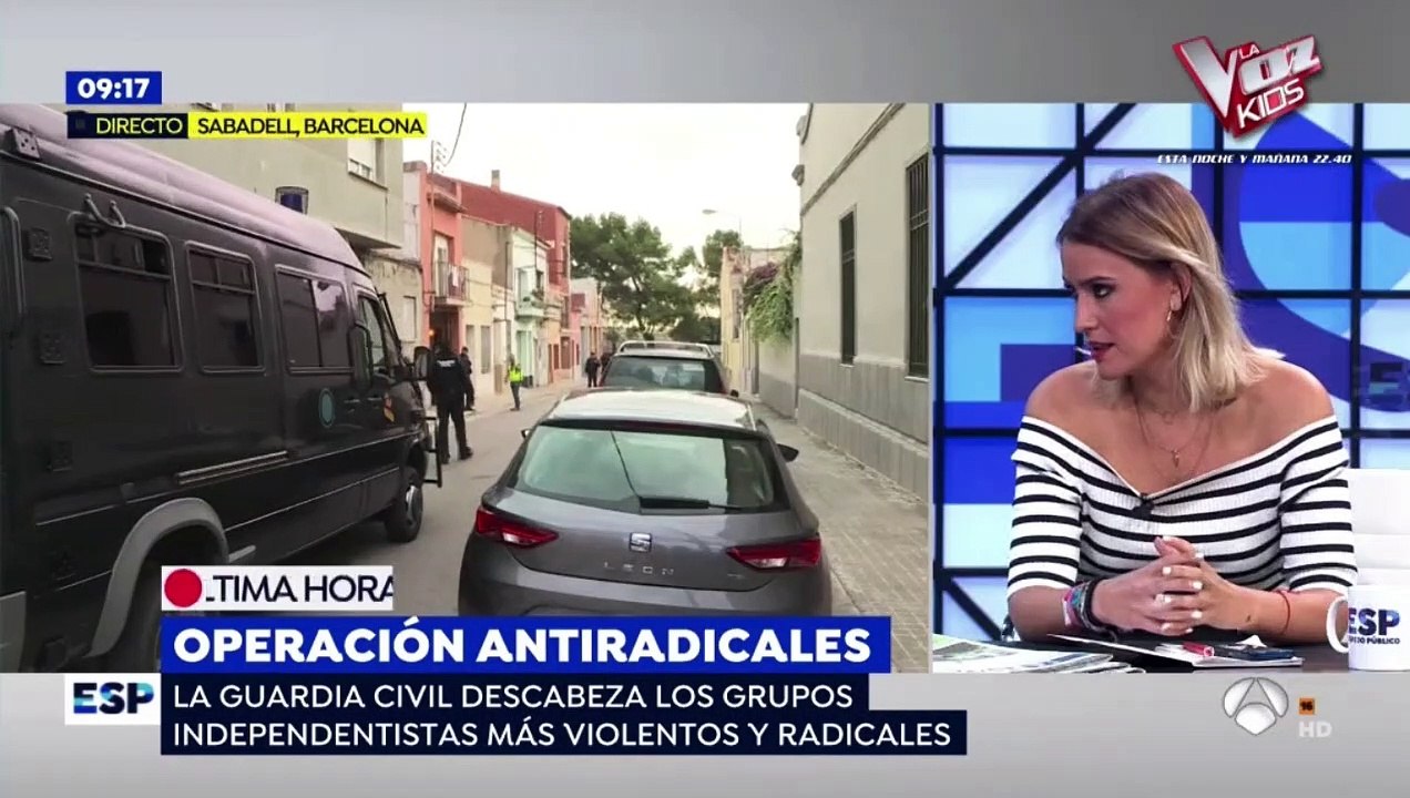 Espejo Público - Afra Blanco defiende a los violentos CDR y critique que los Mossos usen gas pimienta