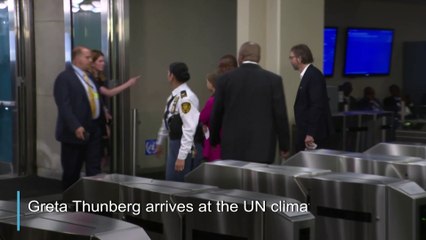 The stare: Thunberg sees Trump as they arrive at UN climate summit