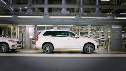 Pre-series autonomous driving ready XC90 rolls off production line