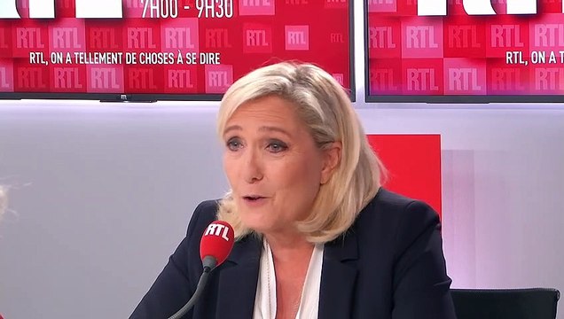 Marine Le Pen sur RTL : Emmanuel Macron a des visées électoralistes sur l'immigration
