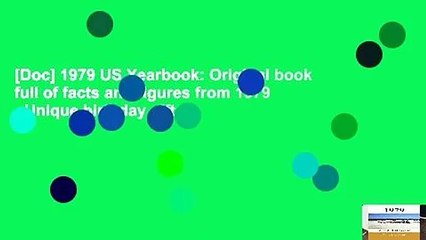 [Doc] 1979 US Yearbook: Original book full of facts and figures from 1979 - Unique birthday gift /