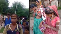 चंदौली: बच्चा चोरी के शक में राजस्थानी महिलाएं को पकड़ा, साबित करने के लिए बच्चे को पिलाया दूध