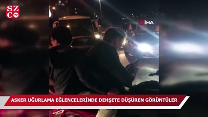 Video herunterladen: İstanbul’da asker uğurlama eğlencelerinde dehşete düşüren görüntüler kamerada