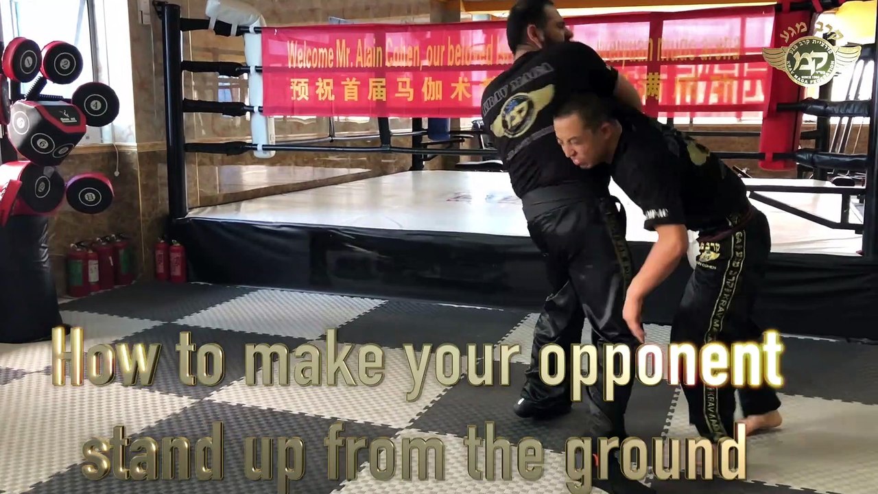 How To Make Your Opponent Stand Up From The Ground krav-maga-on-line.com