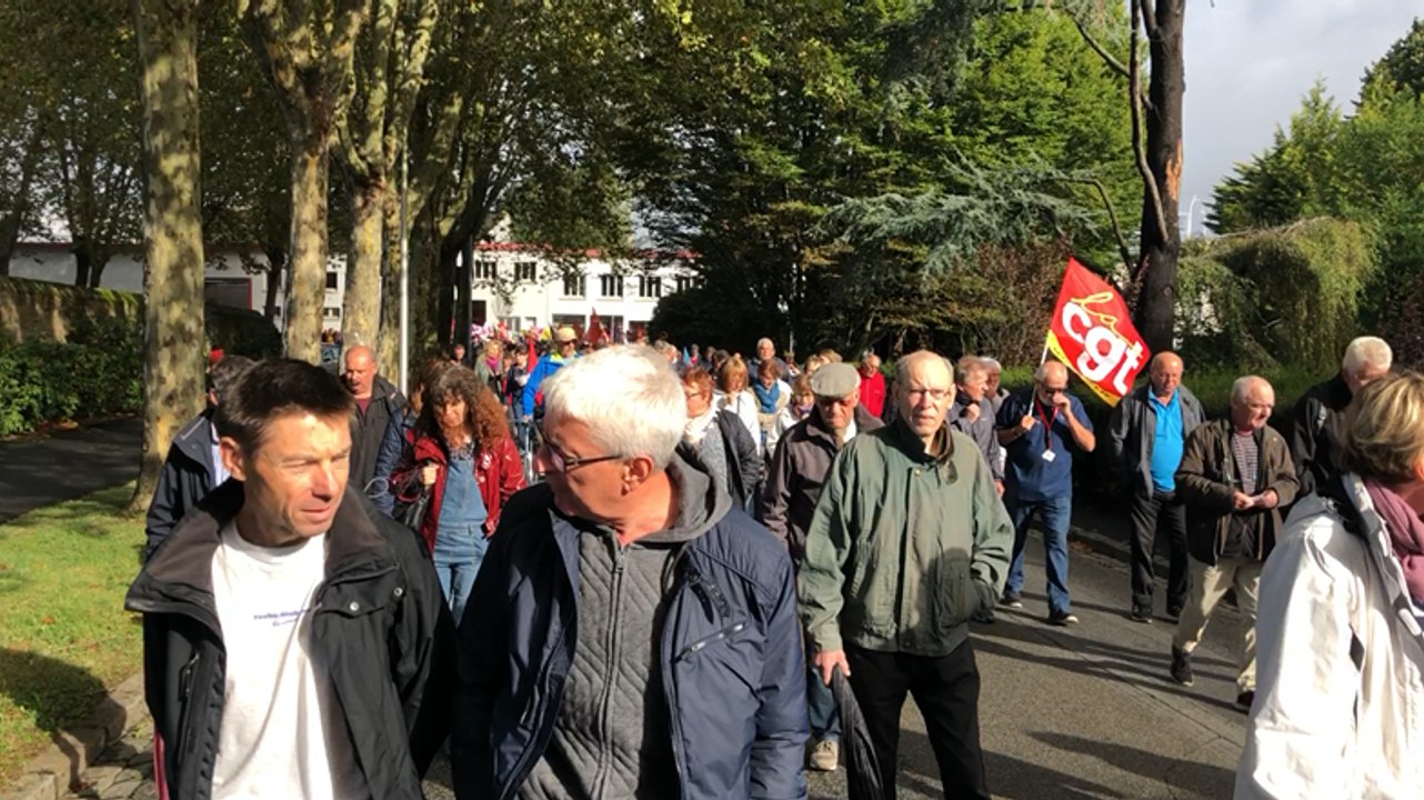 Manifestation contre la réforme des retraites à Lorient