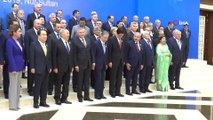 -TBMM Başkanı Şentop,  Kazakistan’da meclis başkanları ve temsilcileri aile fotoğrafı çektirdi