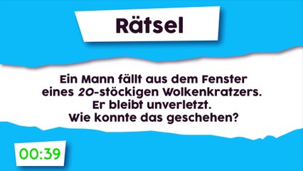 Rätsel : Sturz aus dem Fenster