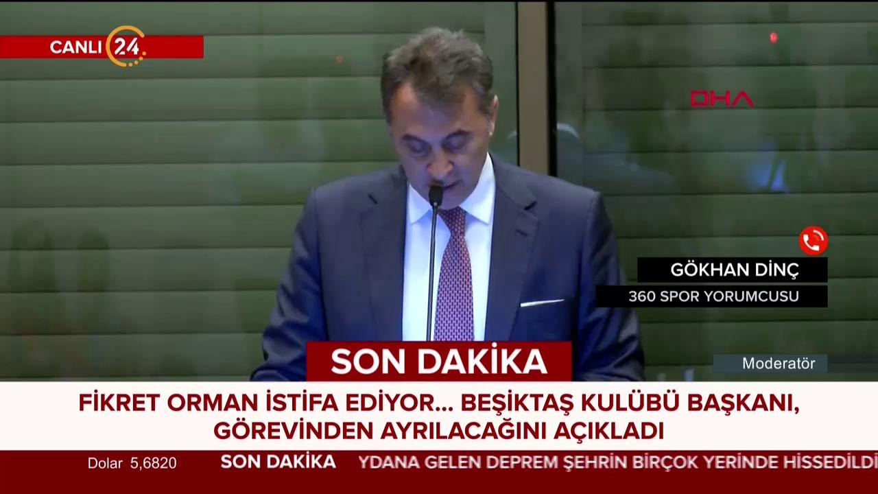Fikret Orman istifa ediyor