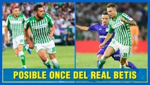 Posible once del Real Betis ante el Levante