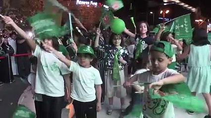 السعوديون يحتفلون بالعيد الوطني التاسع والثمانين