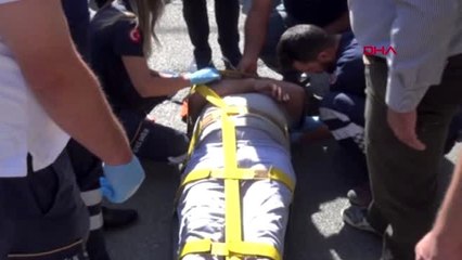 Adıyaman'da motosikletin çarptığı yaya yaralandı