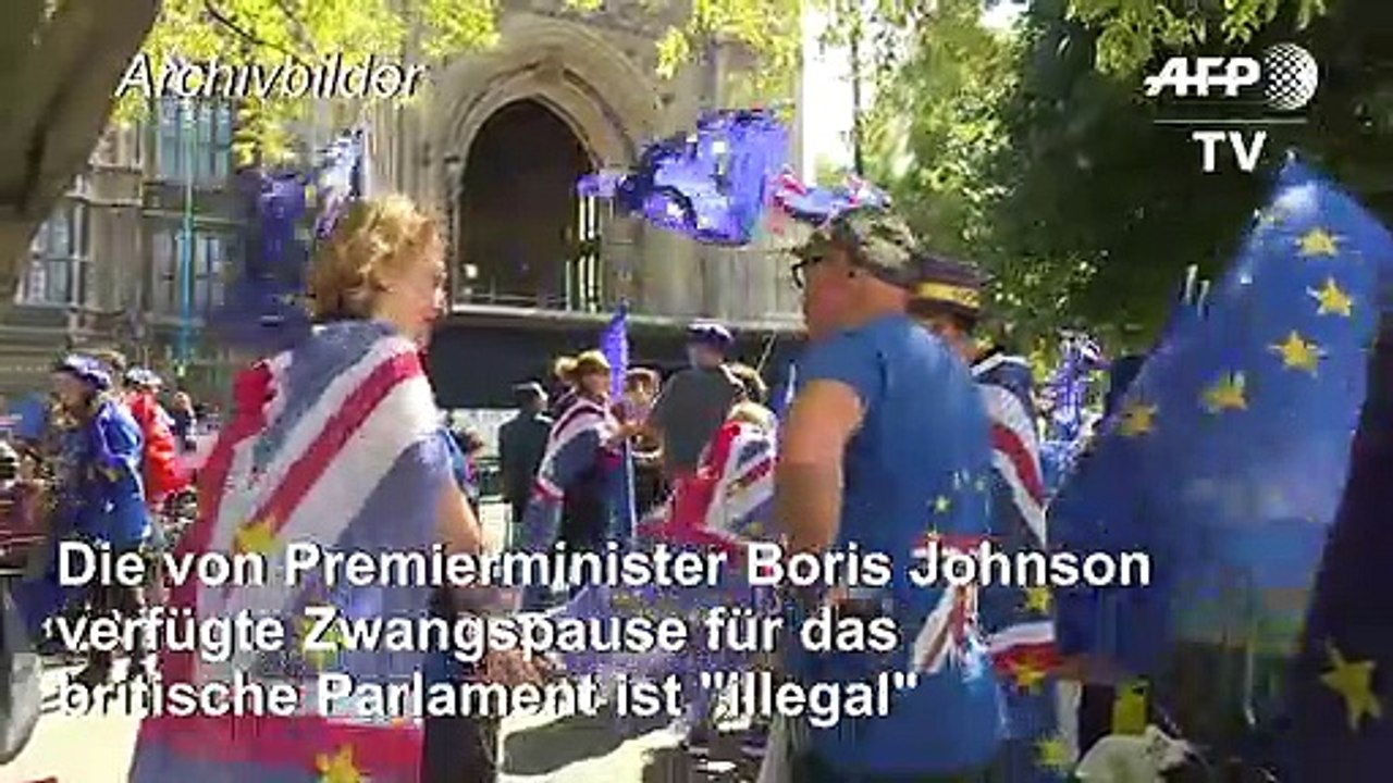 Oberstes Gericht erklärt Zwangspause für britisches Parlament für 'illegal'