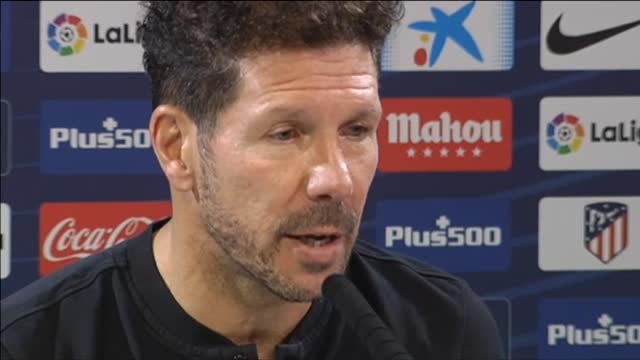 Simeone: Estamos trabajando con Costa para que pueda mejorar