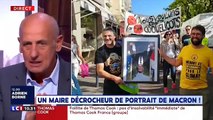 [VIDEO] Les décrochages de portraits d'Emmanuel Macron  