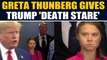 Greta Thunberg gives Donald Trump a 'death stare' after her fiery speech, video goes viral