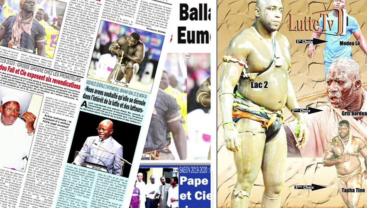 Le staff de Balla Gaye 2 rejette Eumeu Sène... revue de presse Lutte TV du 24 septembre 2019