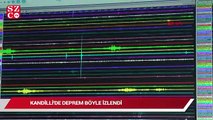 Deprem anı izleme istasyonuna böyle yansıdı