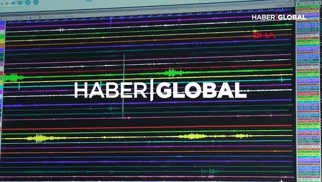 İstanbul'daki deprem anı izleme istasyonuna böyle yansıdı