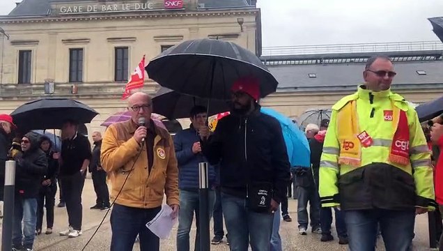 Bar le Duc : Manifestation CGT-FSU contre la réforme des retraites