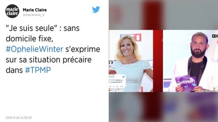 Ophélie Winter dit dans TPMP vivre « d’hôtel en hôtel » : « J’habite nulle part en fait »