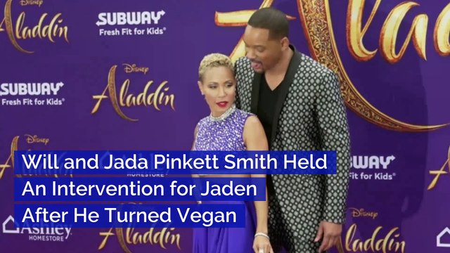 Will and Jada Pinkett Smith Held An Intervention for Jaden After He Turned Vegan