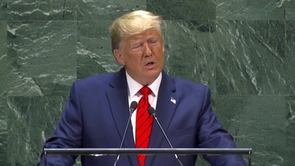 [현장영상] 트럼프 대통령, 유엔총회서 기조 연설 / YTN