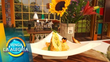 ¡Delicioso pollo con salsa en flor de calabaza y amaranto! | Venga La Alegría