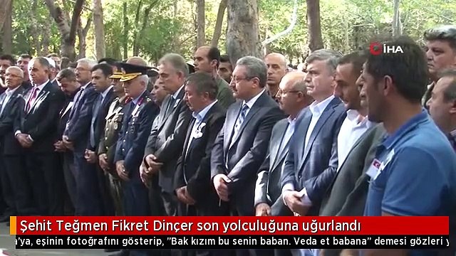 Şehit Teğmen Fikret Dinçer son yolculuğuna uğurlandı