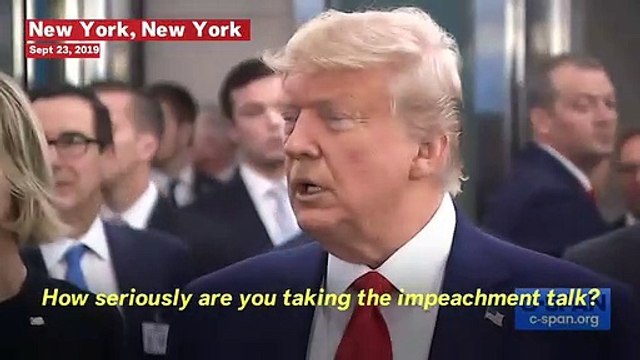 Trump Says He Doesn't Take Impeachment Talk Seriously, Slams Biden Again