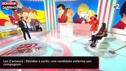 Les Z'amours : Décidée à sortir, une candidate enferme son compagnon (vidéo)