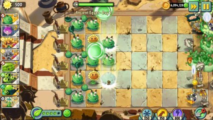 Plants vs Zombies 2, Ancient Egypt, Day 1-6