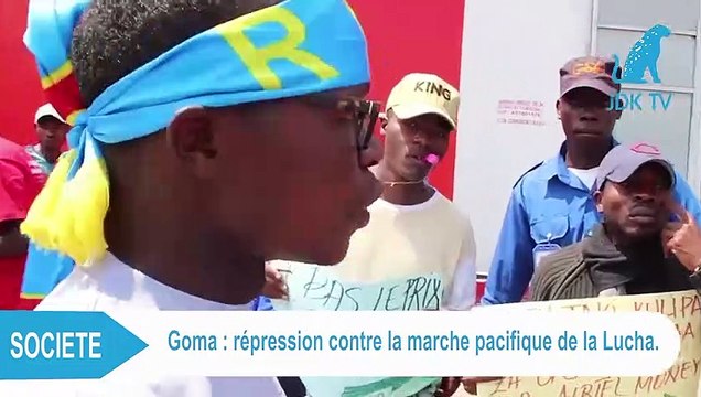 Goma : Répression contre la marche pacifique de la Lucha