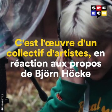 Un collectif d'artistes allemands a installé une réplique du m...