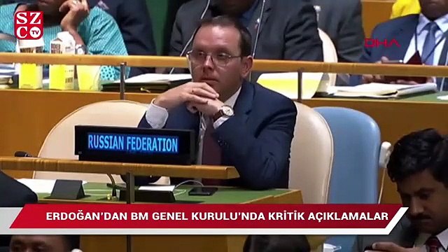 Erdoğan’dan BM Genel Kurulu’nda kritik açıklamalar