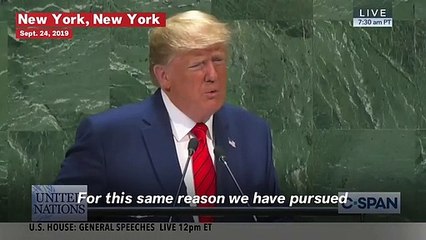 Trump Secretary of Commerce Wilbur Ross Appears To Be Asleep During President's U.N. Speech