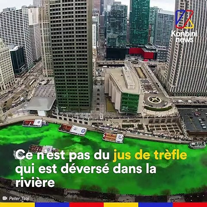 Pour la Saint-Patrick, la Chicago Eiver a viré au vert ce week-end