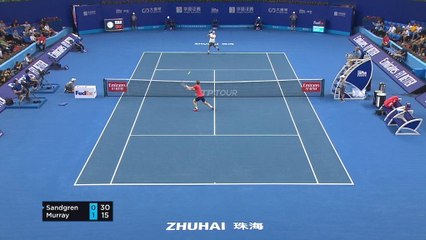 تنس: بطولة زهوهاي: موراي يهزم ساندغرين 6-3 و 6-7 و6-1