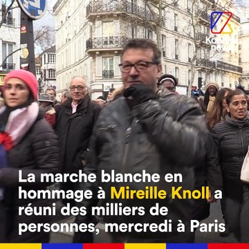 La marche blanche en hommage à Mireille Knoll