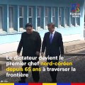 Ca faisait 65 ans qu'un dirigeant nord-coréen ne l'avait pas fait, Kim Jong-un a foulé le sol de la Corée du Sud pour promouvoir la paix.