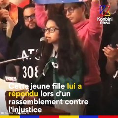 Nous ne sommes pas des animaux : Une collégienne répond à Trump