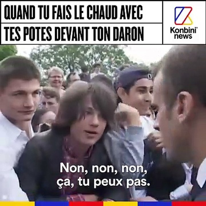 Quand tu fais le chaud avec tes potes devant ton daron