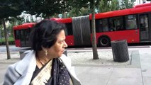 BDMV-92 Aruna & Hari Sharma walking after shopping at Dronning Eufemias gate 15, 0191 Oslo Sep 20, 2019