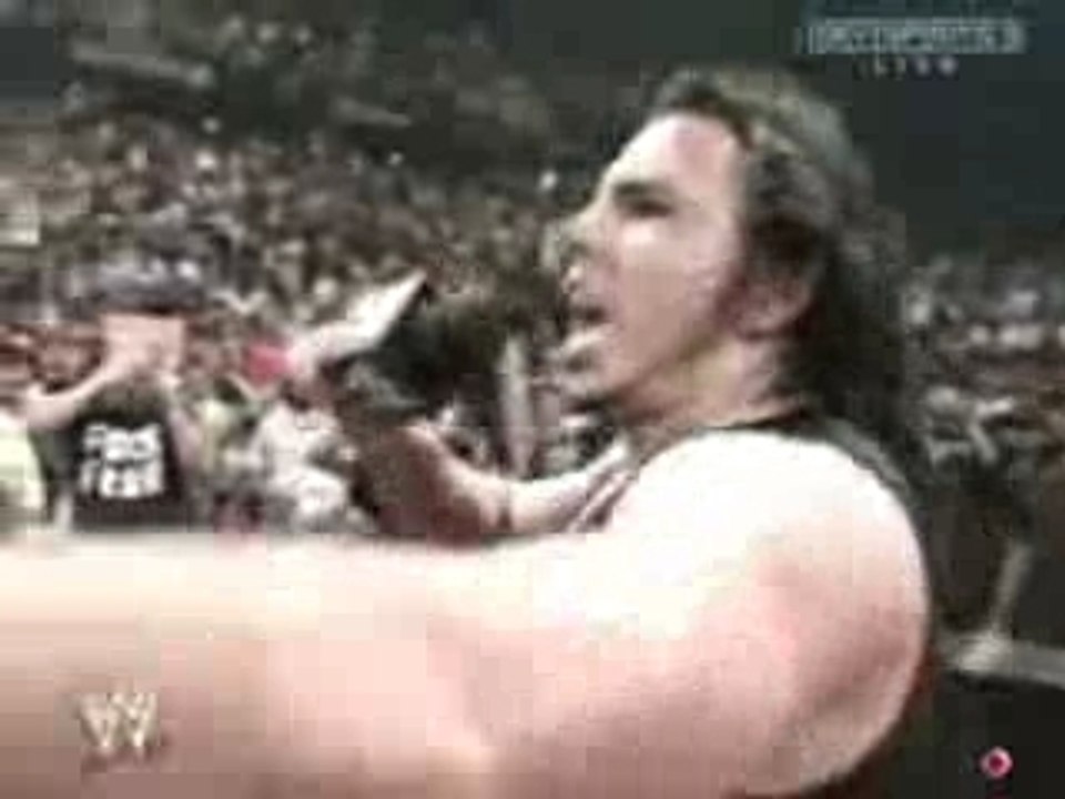 WWE - Matt Hardy attacks Edge n RAW 11th July 2005