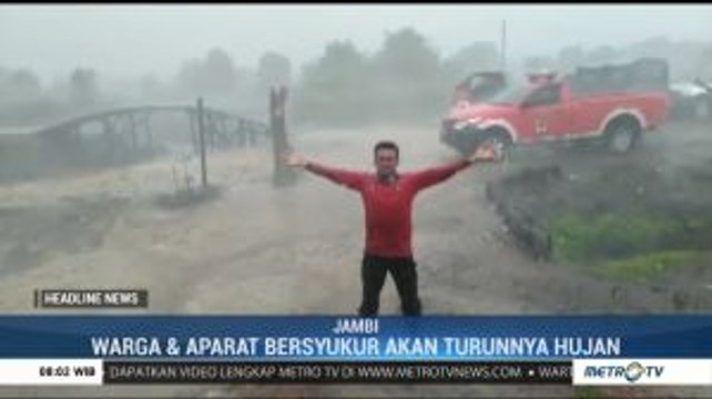 Hujan Guyur Wilayah Jambi, Kabut Asap Menipis