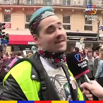 En direct de la marche des jeunes pour le climat à Paris.
