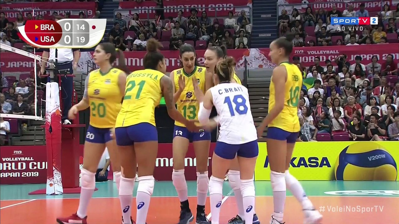 Brasil x Estados Unidos - Copa do Mundo de Vôlei Feminino 2019