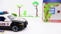 Minions se convierte en policía para Niños. Agarra villanos Playmobil Carros Car
